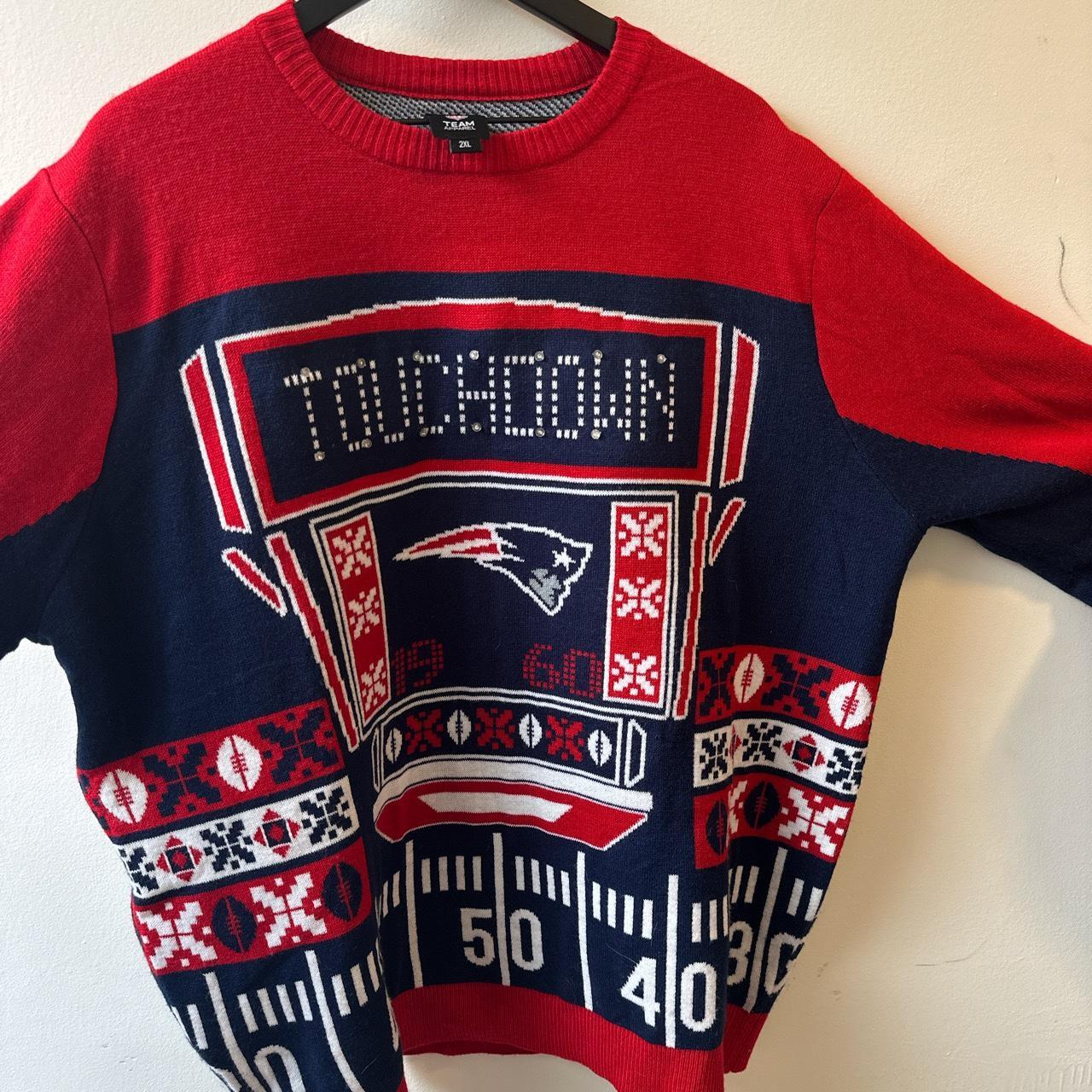 Denver Broncos Men's Aztec Ugly Christmas Sweater - Depop