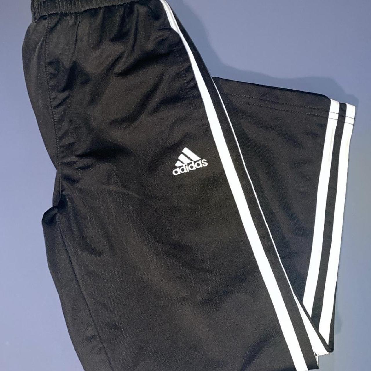 Boys Adidas Sweatpants Size 6 Black with white... - Depop