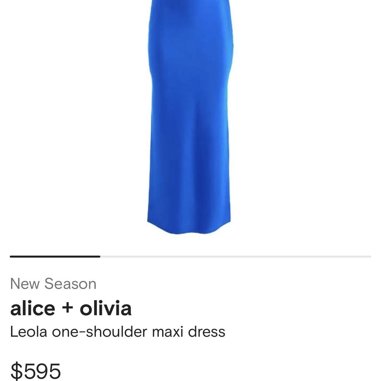 alice + olivia Women's Blue and Navy Dress (4)