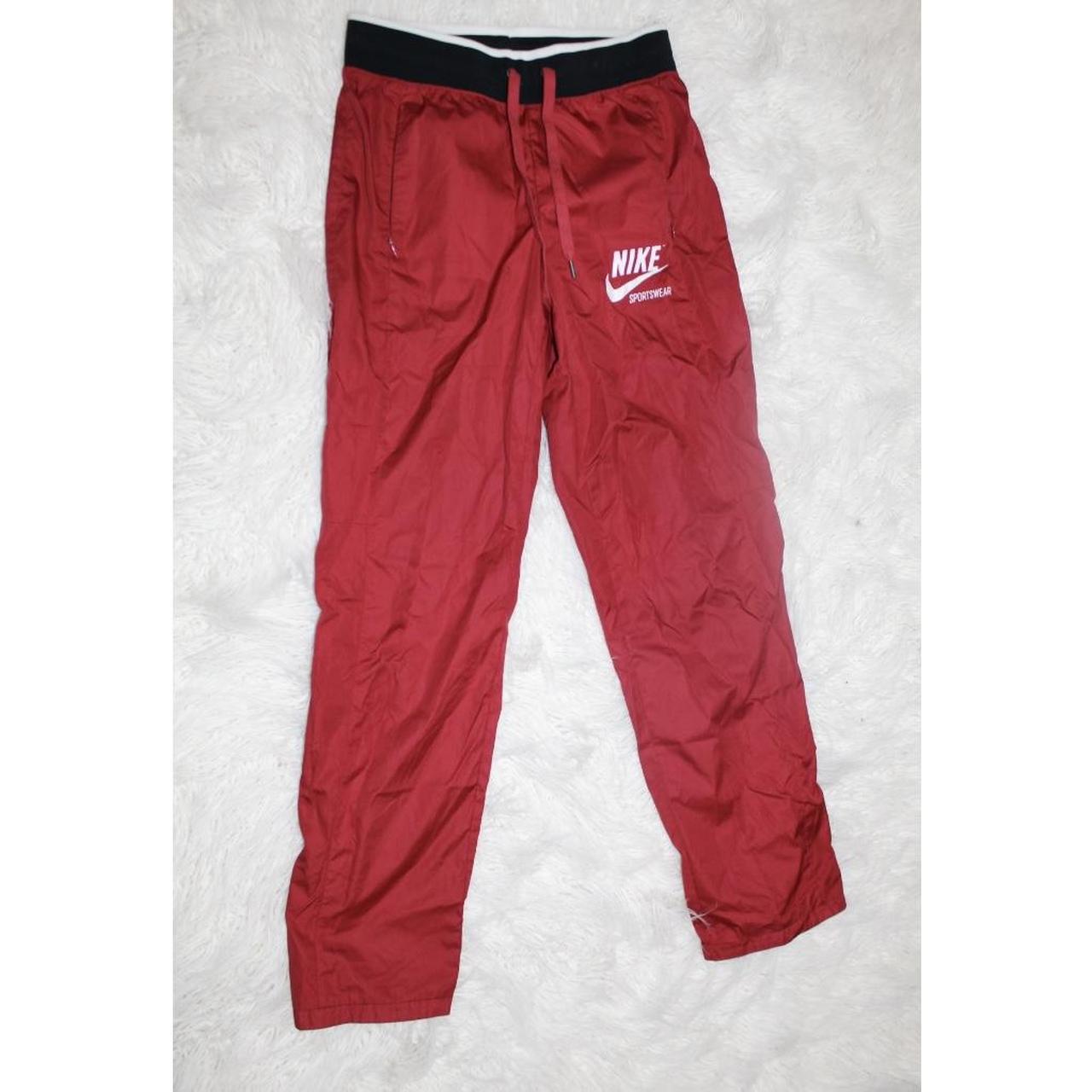 Red nike discount windbreaker pants