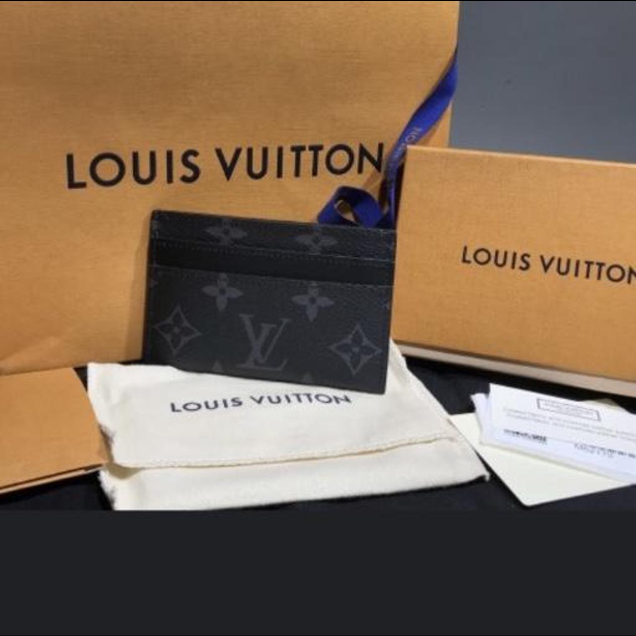 Louis Vuitton Wallet + LV Box + LV paper bag , Men's Fashion