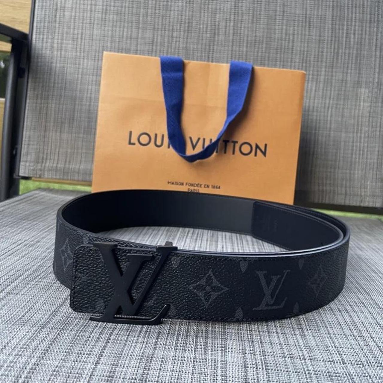Louis Vuitton Belt Black Monogram 95/38