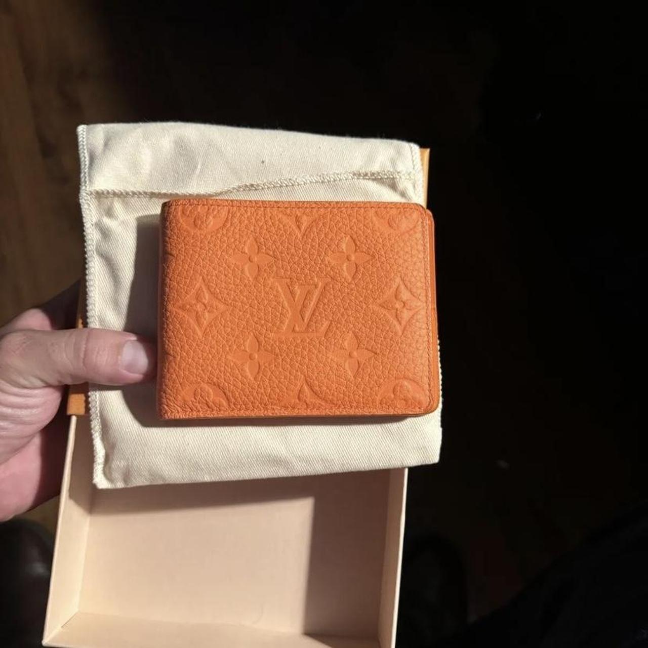 Authentic Louis Vuitton Wallet Orange interior. - Depop