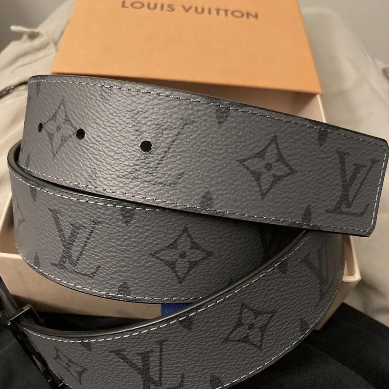 Grey louis-vuitton-belt - Depop