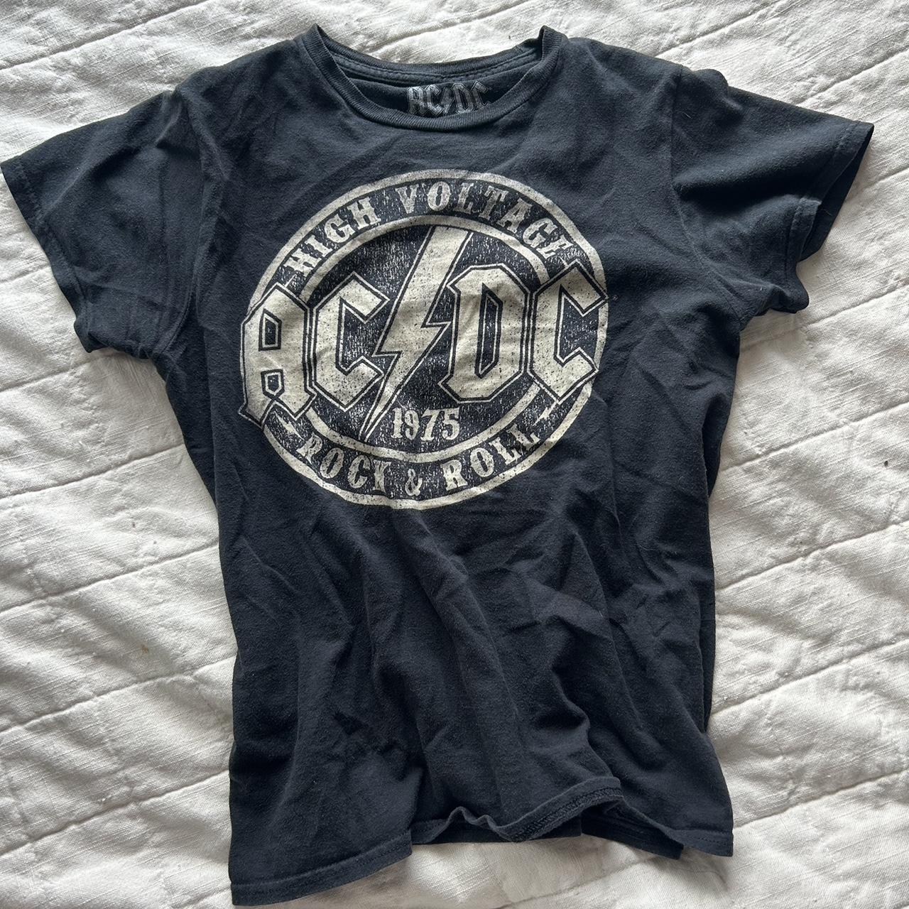AC/DC baby tee - Depop
