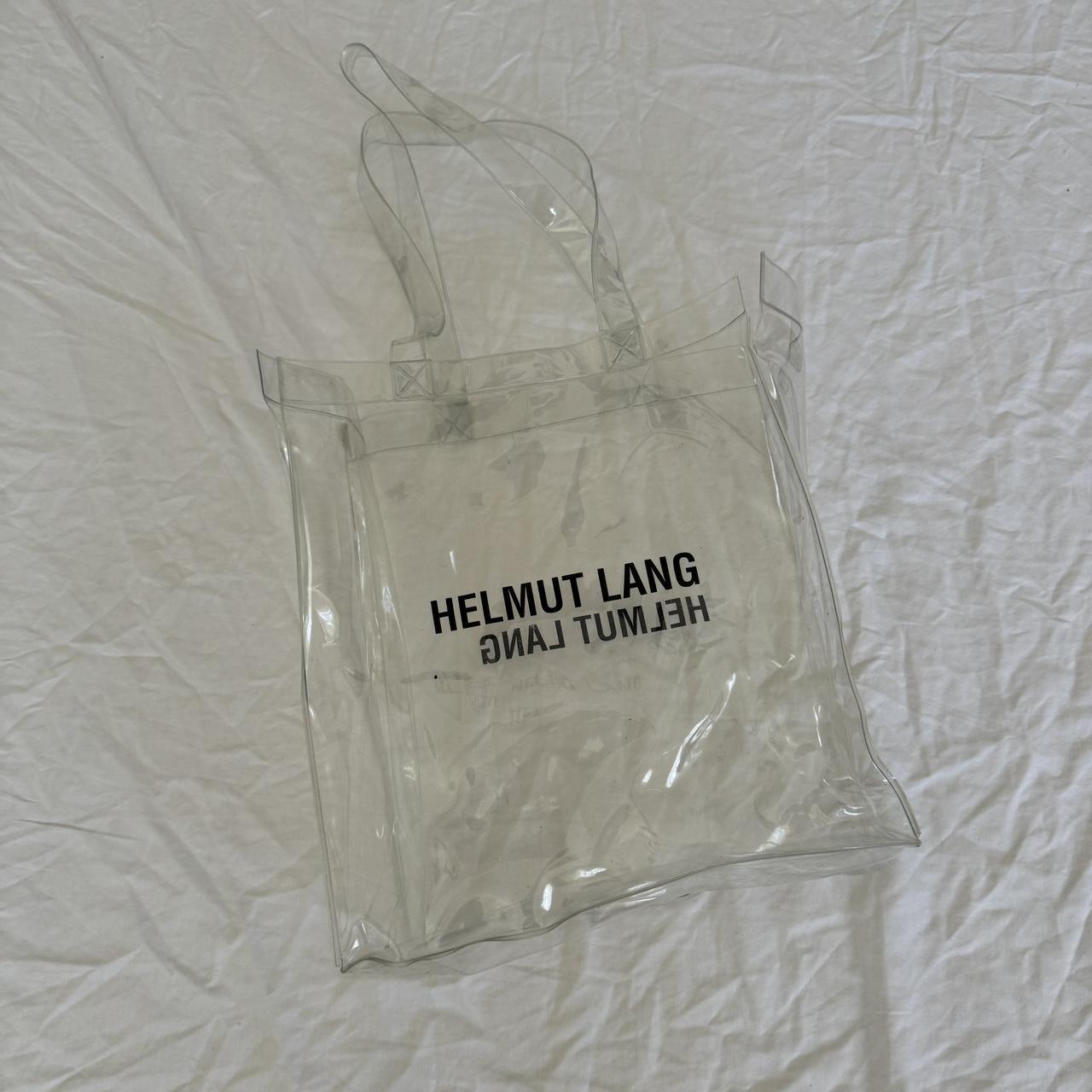 helmut lang transparent tote bag preowned and. Depop