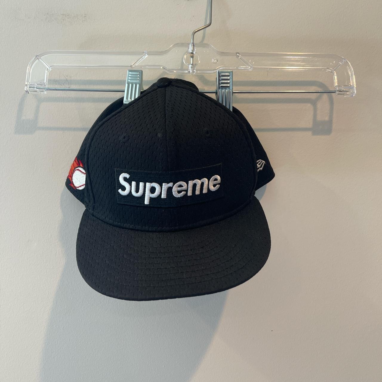 Supreme New Era Mesh Box Logo Hat SS18 Size 7... - Depop