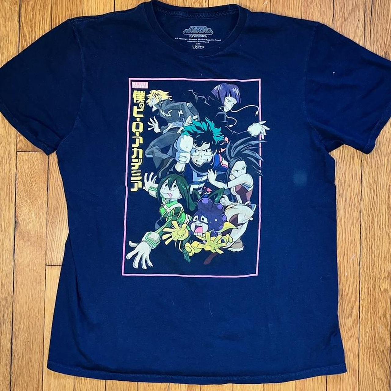 💈 My Hero Academia Anime T Shirt 🎨 Navy Blue 🏷️... - Depop