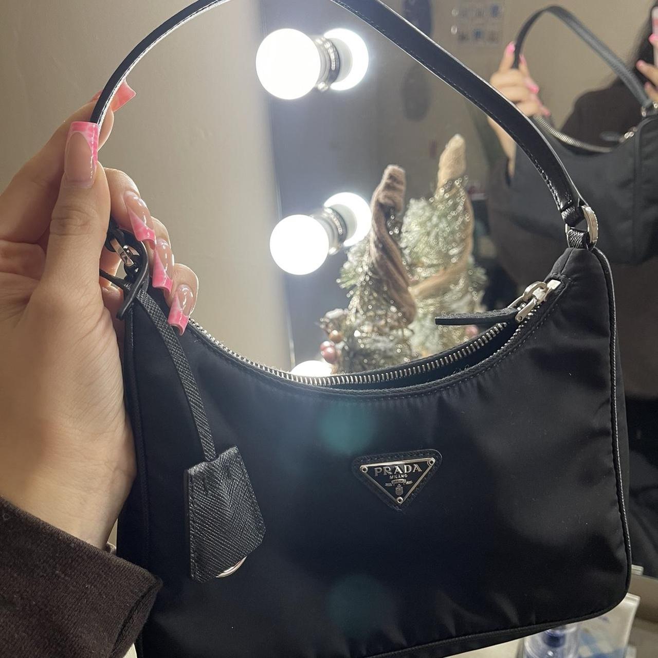 Black prada nylon shoulder bag Depop