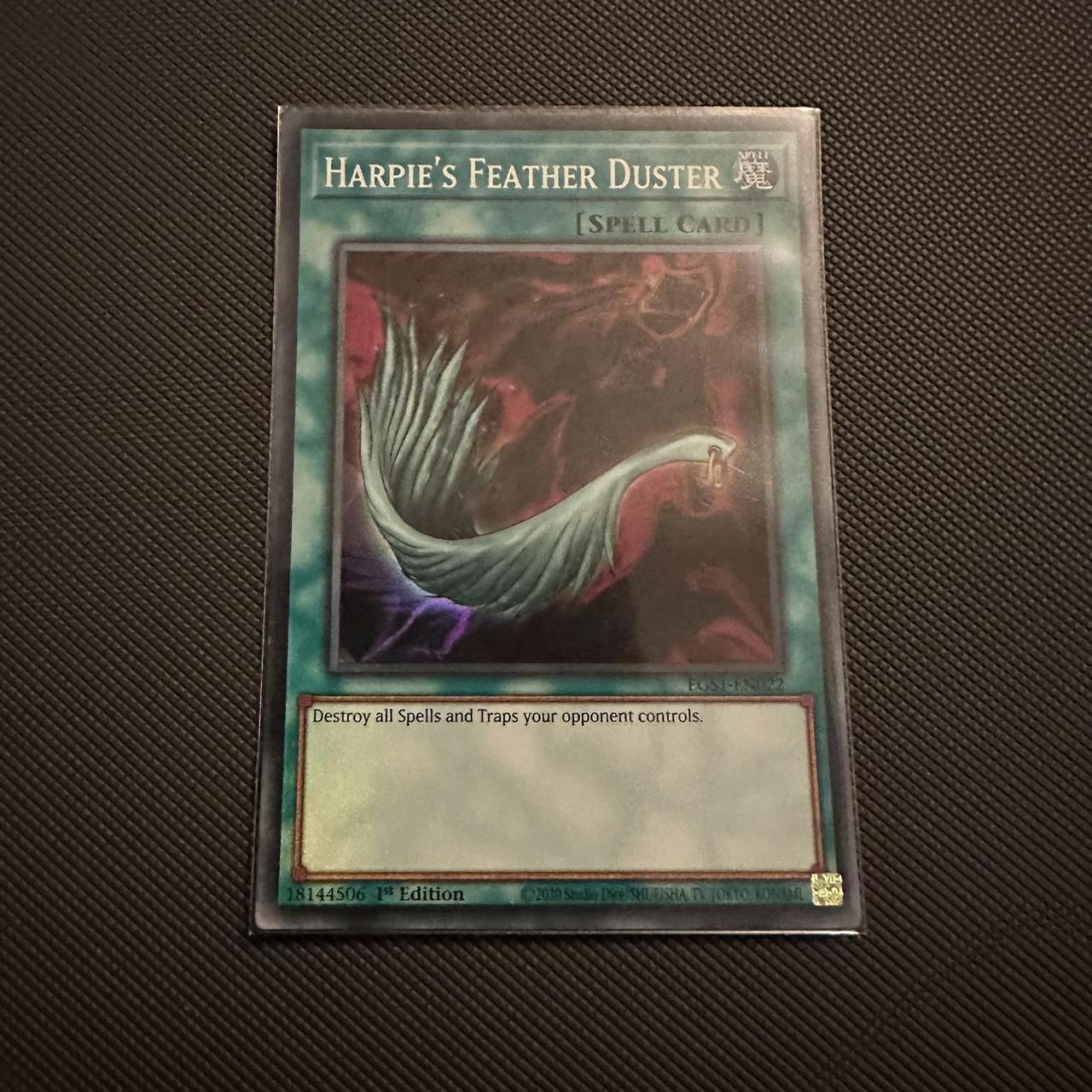 Harpies feather duster EGS1 super rare yugioh... Depop