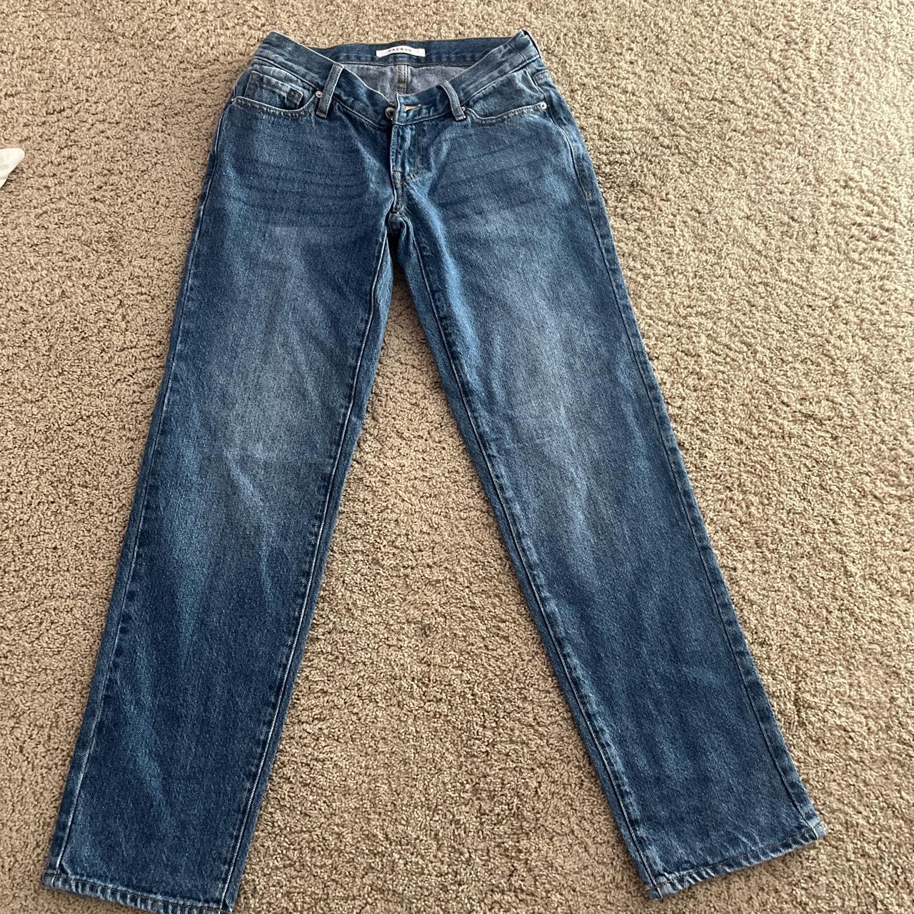 -pacsun jeans -size 23 -low rise straight jeans - Depop
