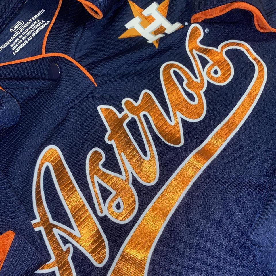 HOUSTON ASTROS 🤟🏼 ⚾️ Brick Red baseball Jersey. No - Depop