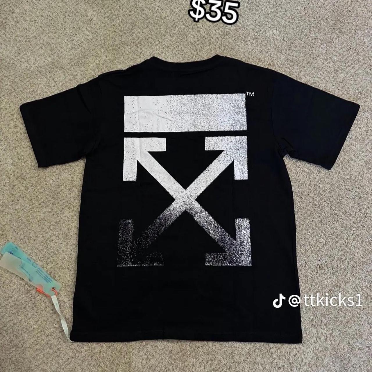 Off-white tee-fake i ship everywherw - Depop