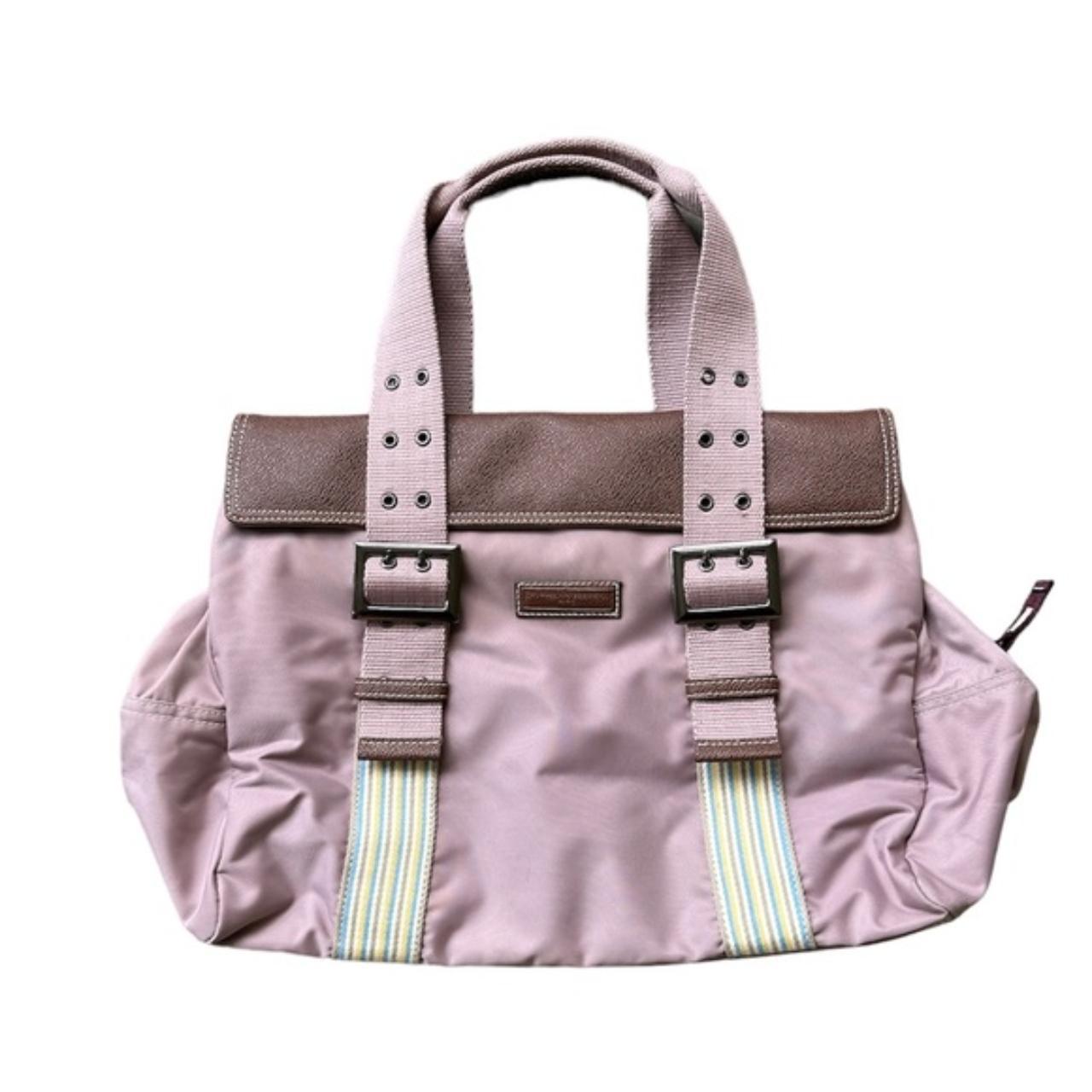 Un Apres Midi Chien Mauve Nylon Top Handle Tote Depop