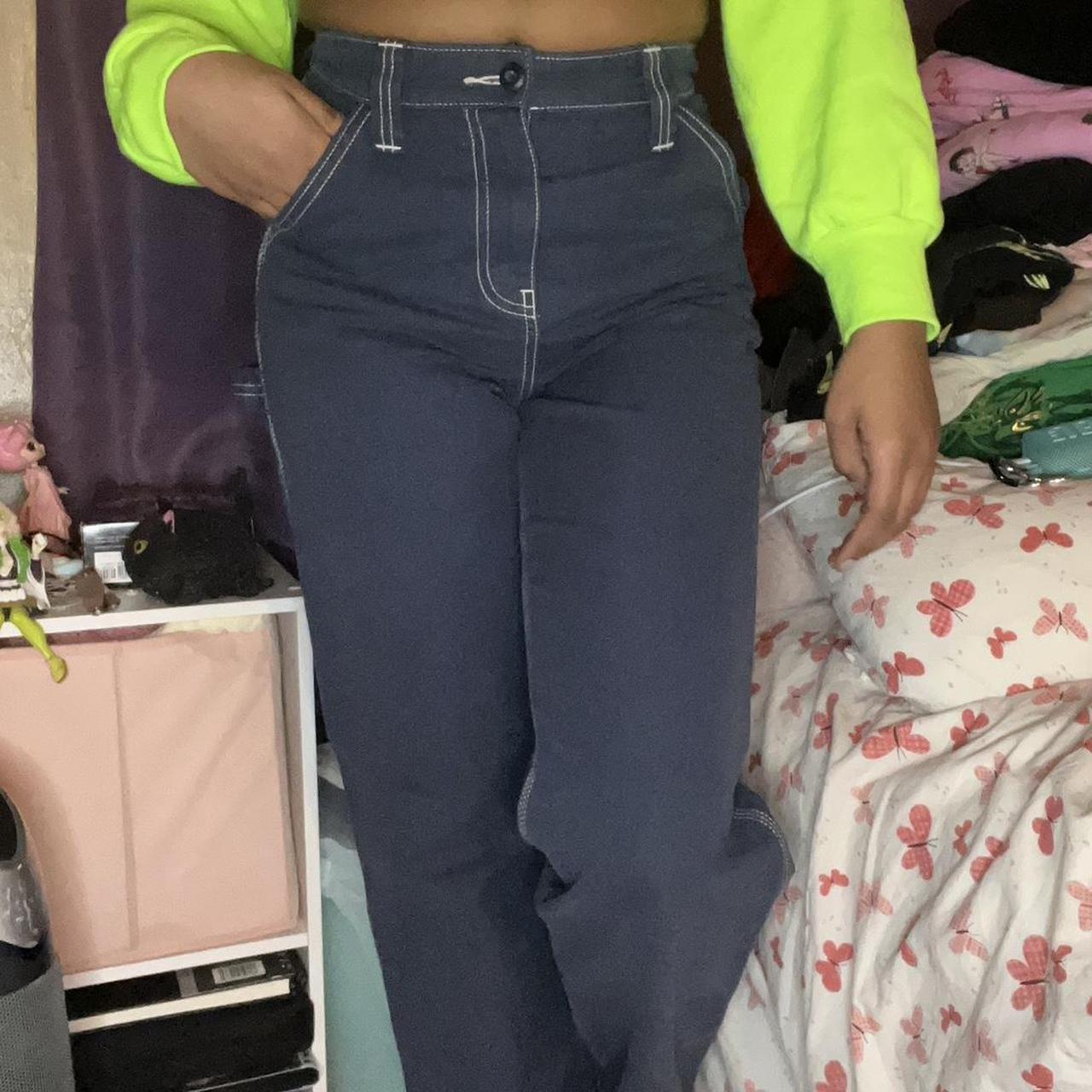 ASOS High Waisted Carpenters Pants, size 2 (small).... - Depop
