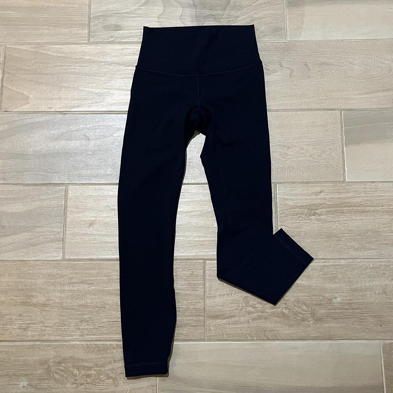 Navy Blue Lululemon Leggings. Size 2. Tag Was Ripped - Depop