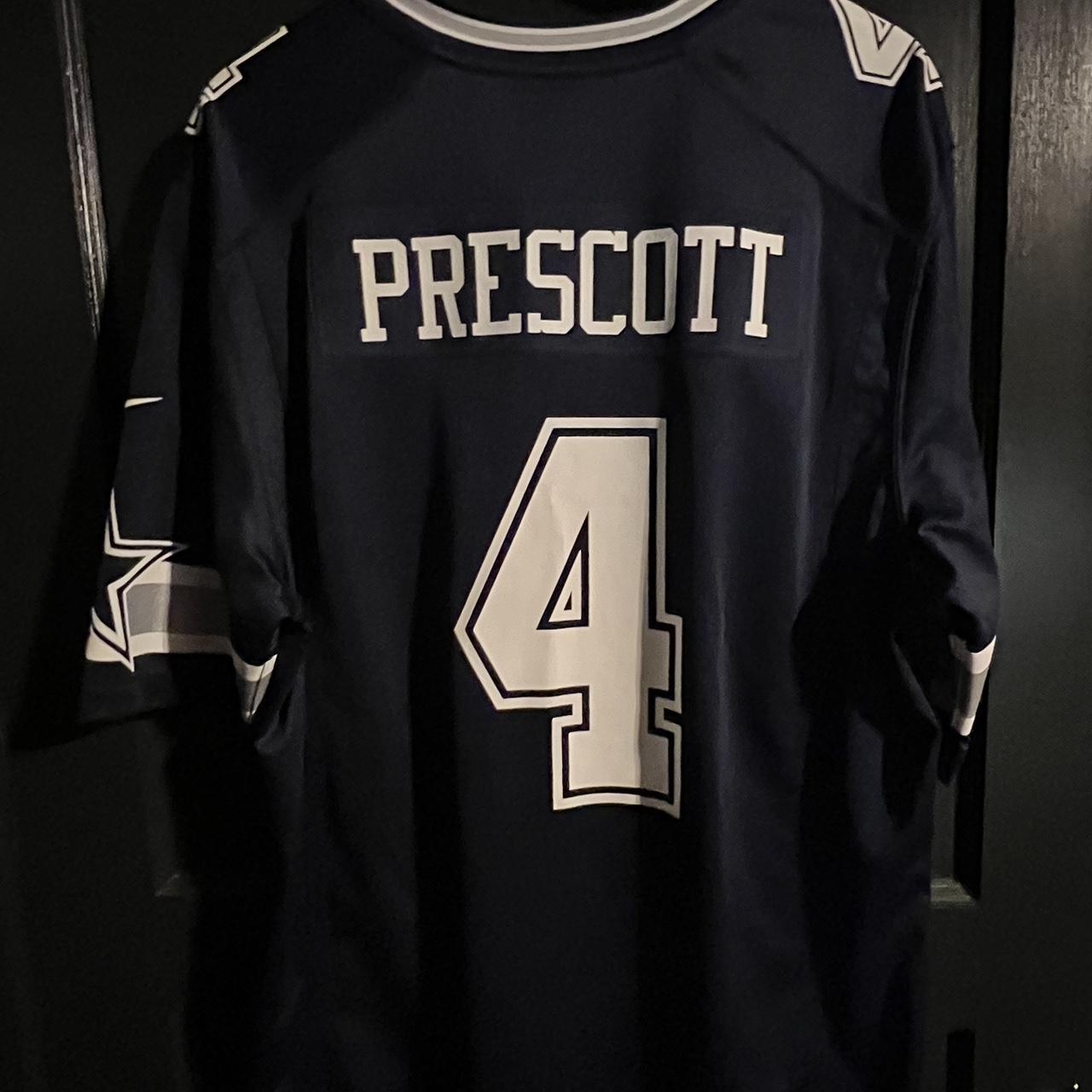 Dallas Cowboys Dak Prescott Jersey Black Blue and - Depop