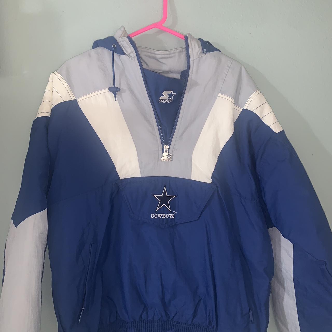 90's Dallas Cowboys NFL Starter Pullover Coat, - Depop