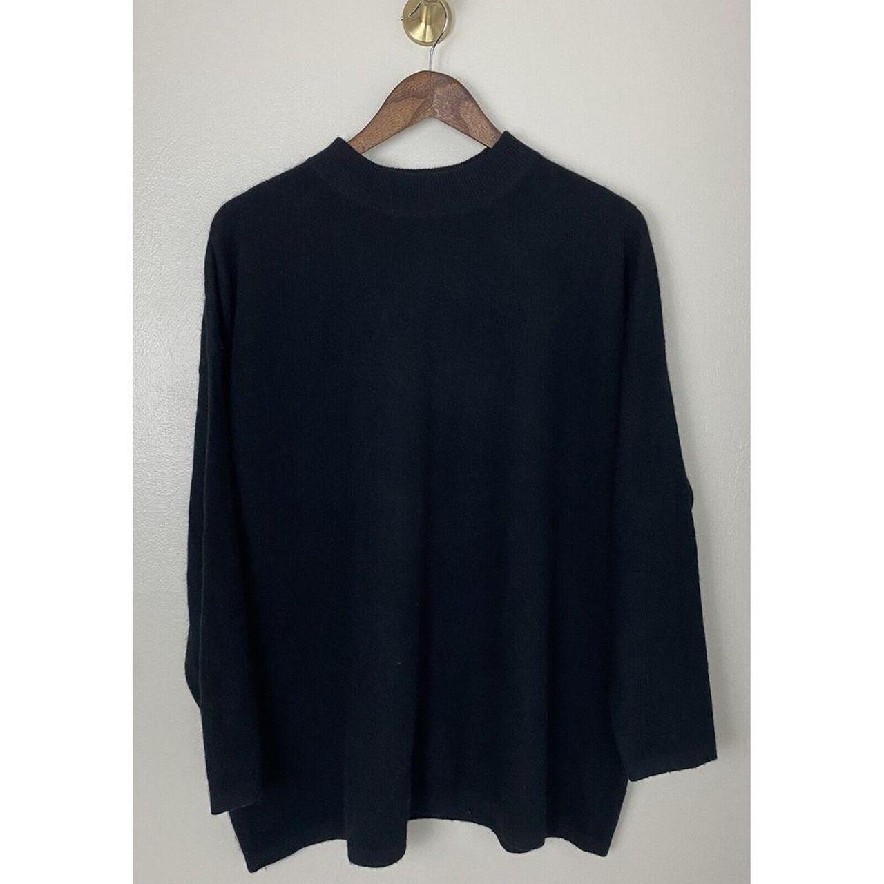 J JILL 100 Cashmere High Neck Sweater Black Size. Depop