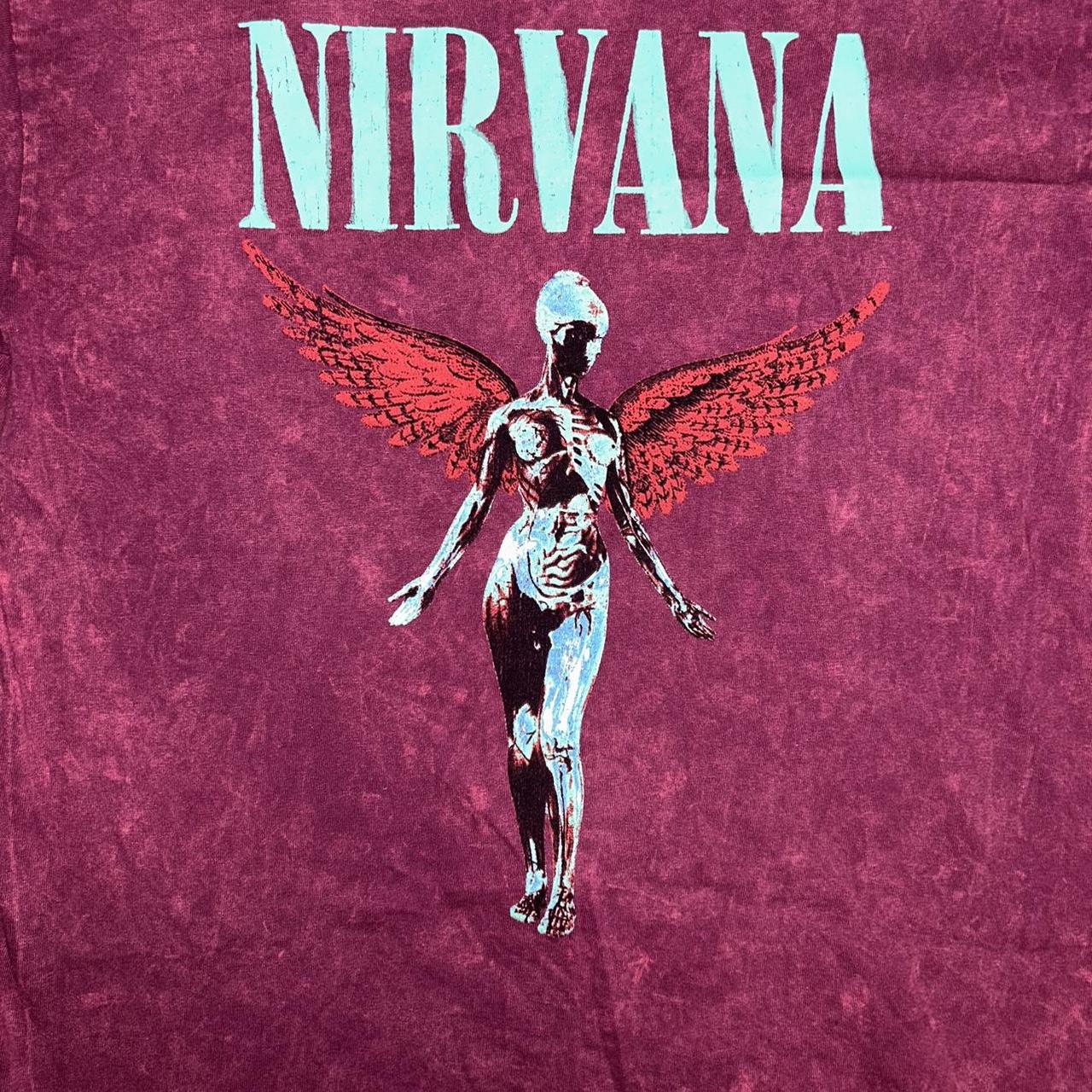 Pinkish purple Nirvana Tee... - Depop