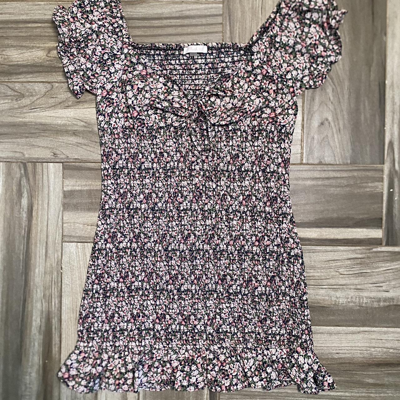 Floral Dress Brand Blush BJ Size L Never worn, no... Depop