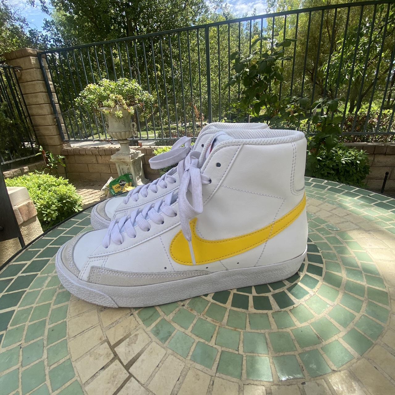 yellow and black nike blazers