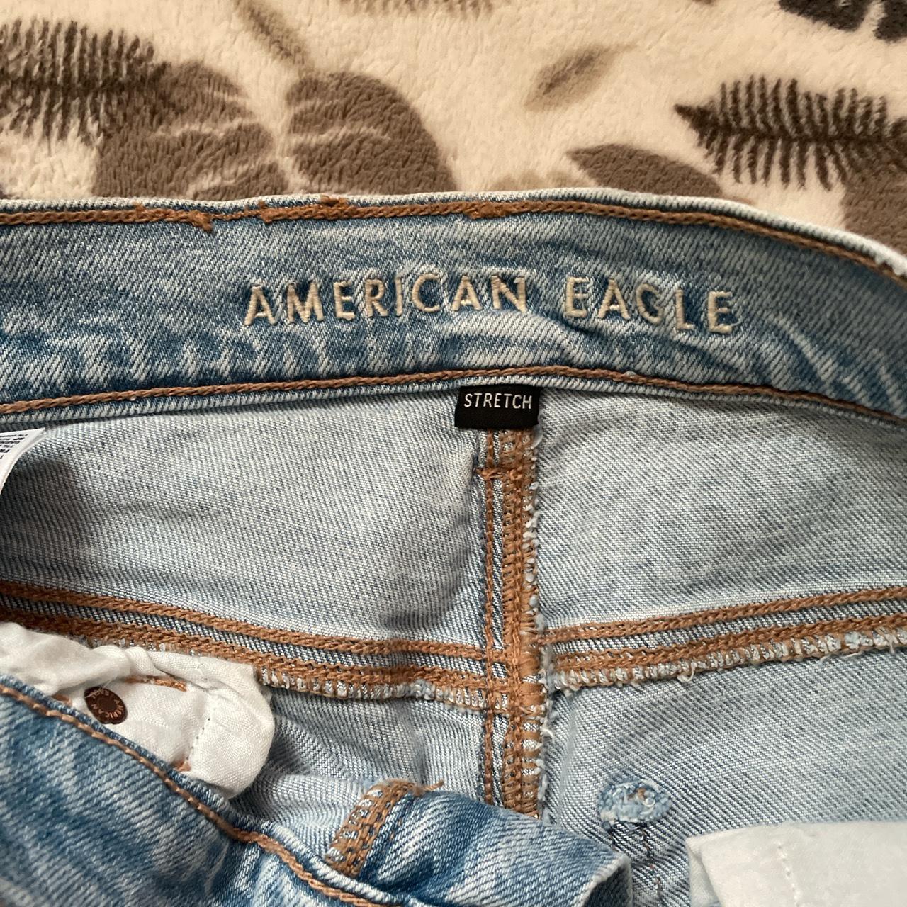 American eagle light wash skinny jeans Size 2... - Depop