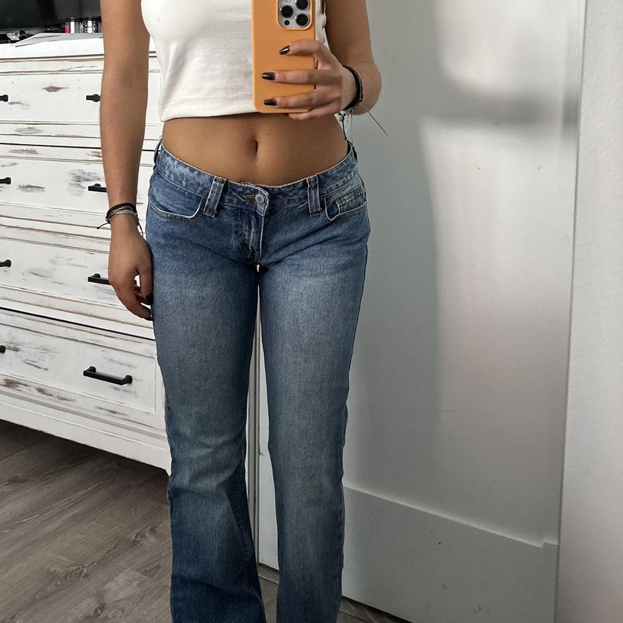 brandy melville low rise flare jeans never worn... Depop