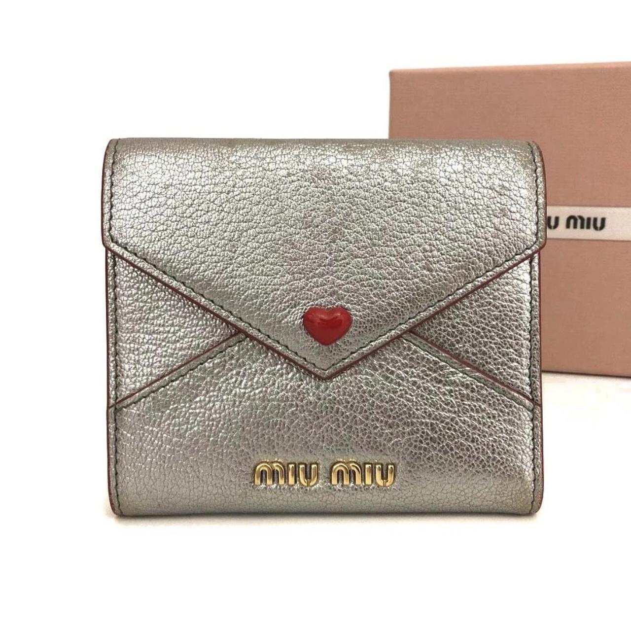 Miu Miu Women's Wallets - Silver – Miu Miu silver… - image 1