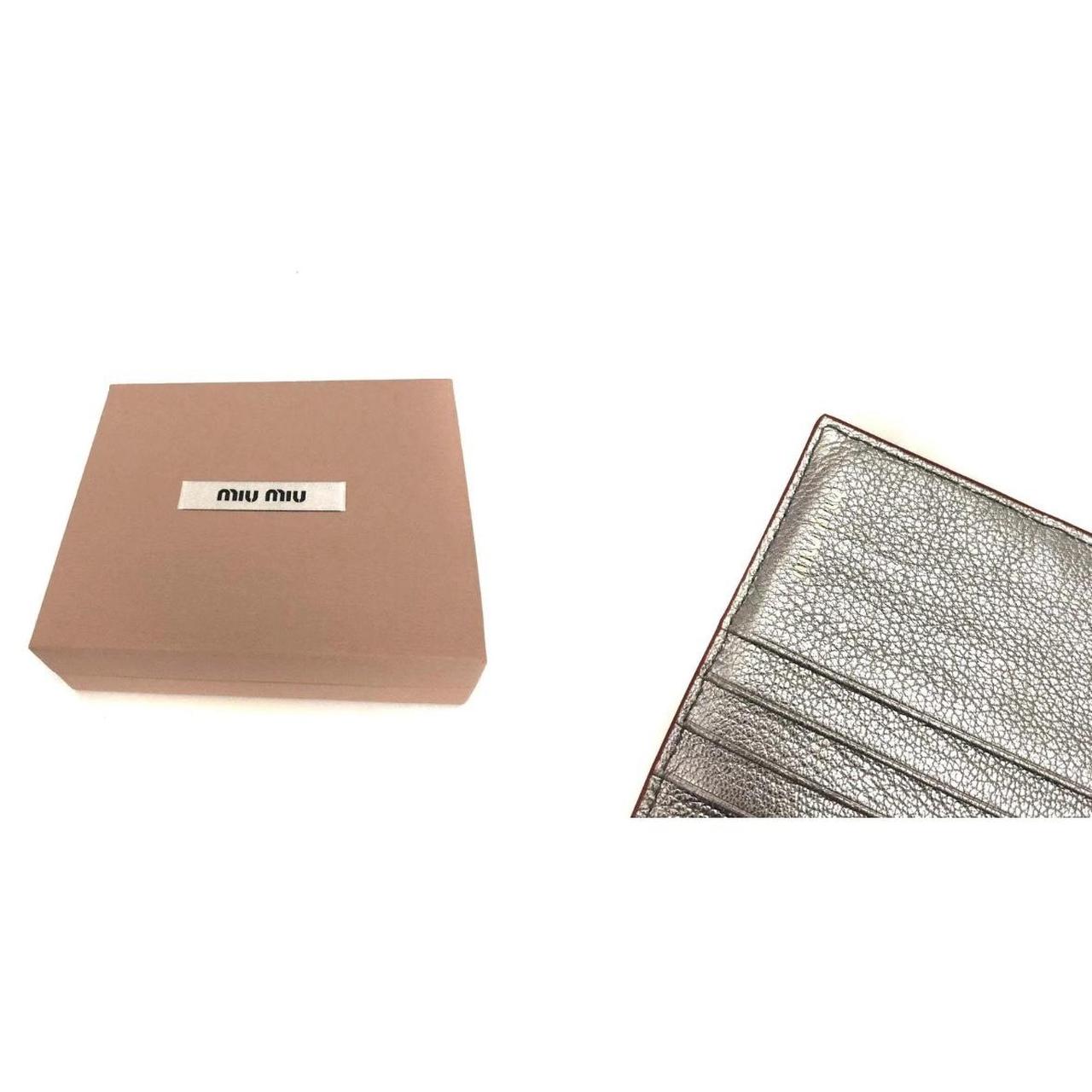 Miu Miu Women's Wallets - Silver – Miu Miu silver… - image 8