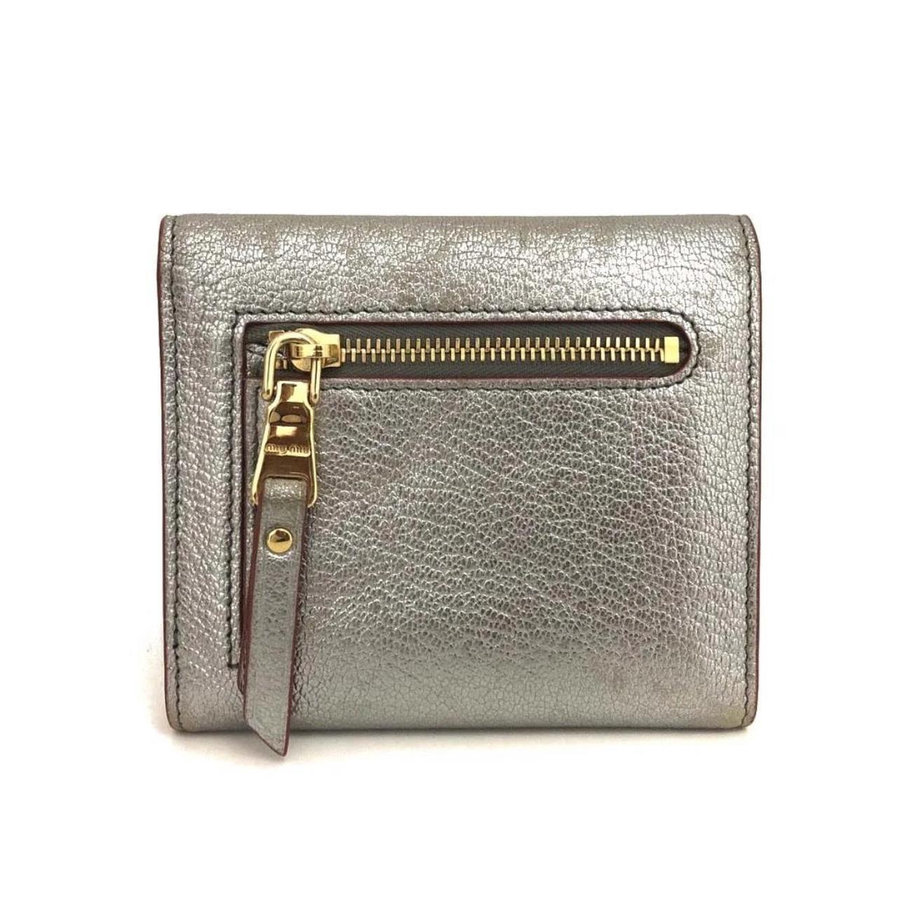 Miu Miu Women's Wallets - Silver – Miu Miu silver… - image 4
