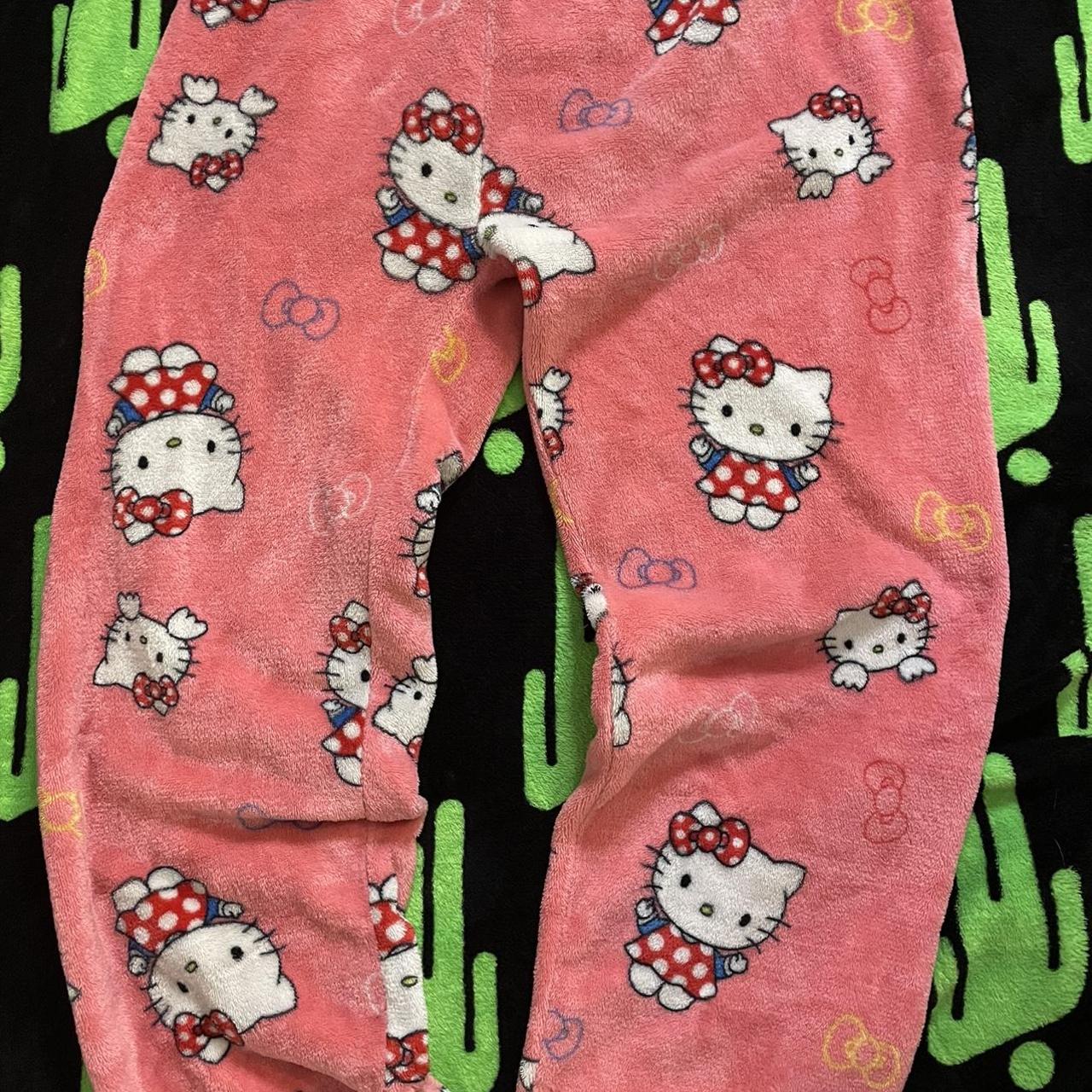Rare Hello Kitty Pajama Pants Stretchy Waistband... - Depop