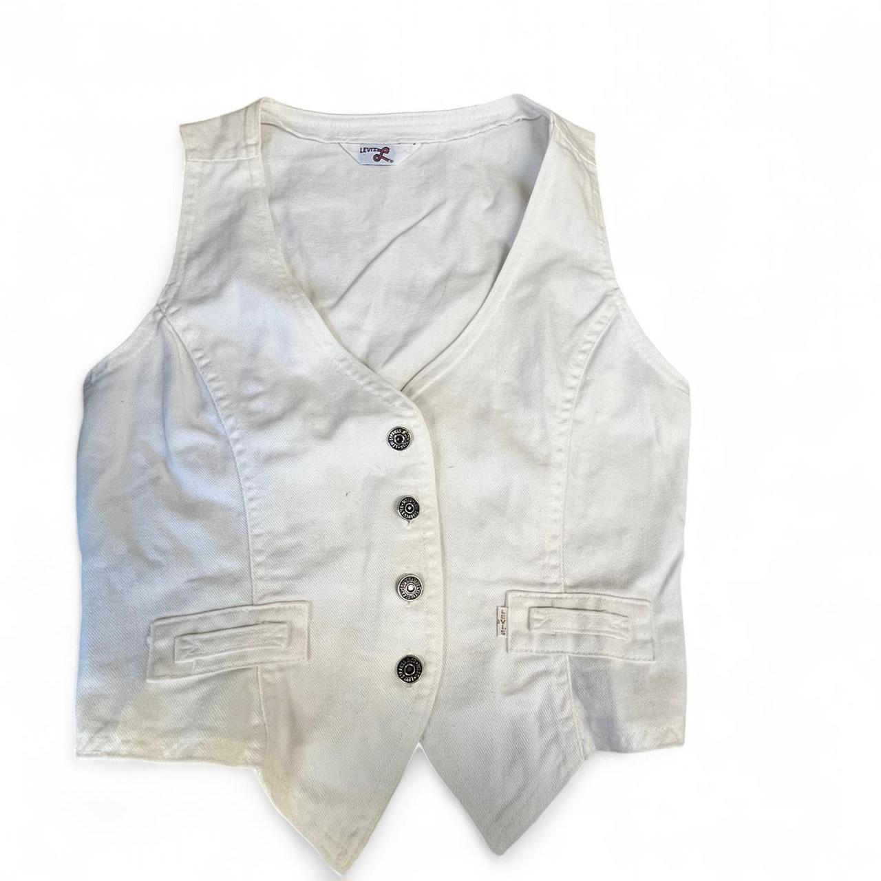 Levi's Women's Vest - White - M – Vintage 70’s Le… - image 1