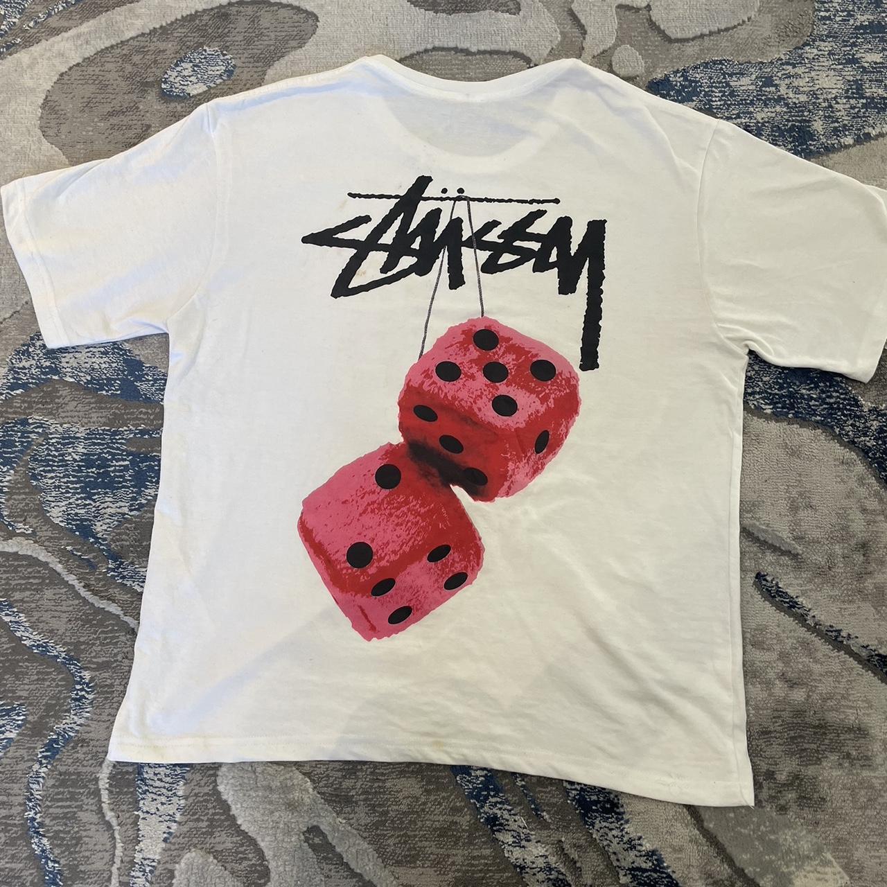 Stussy dice tee Size medium Mint condition Ships... - Depop