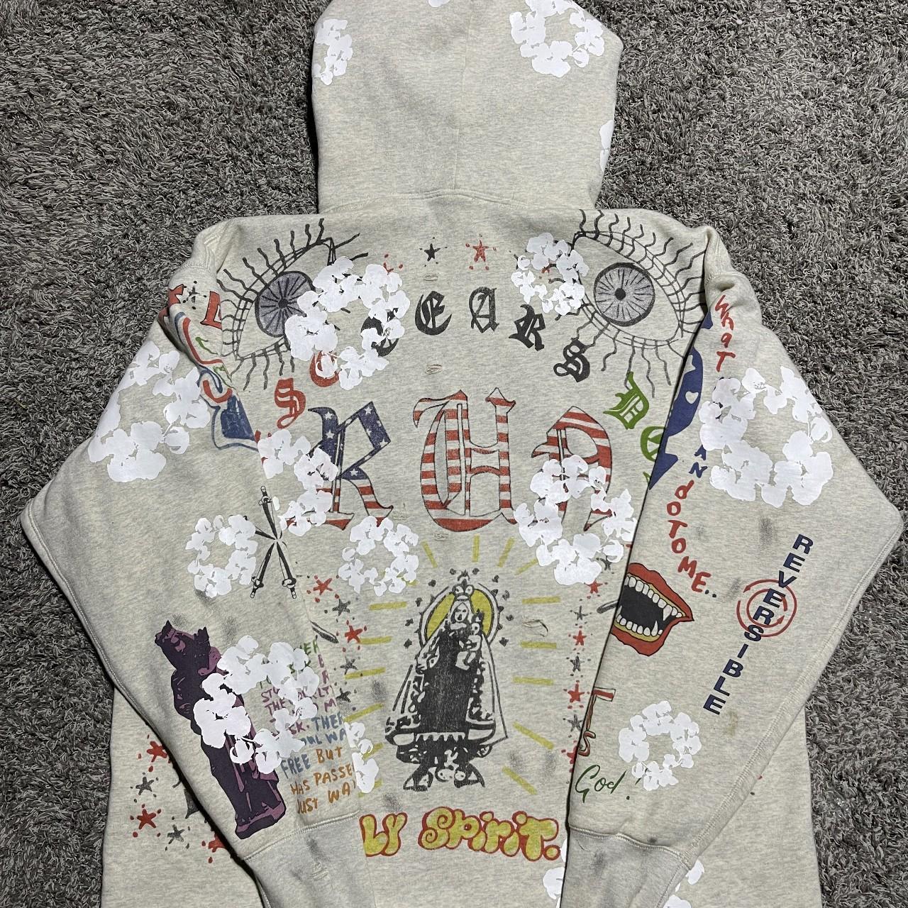 Saint Mxxxxxx x Denim Tears Graffiti Hoodie Grey