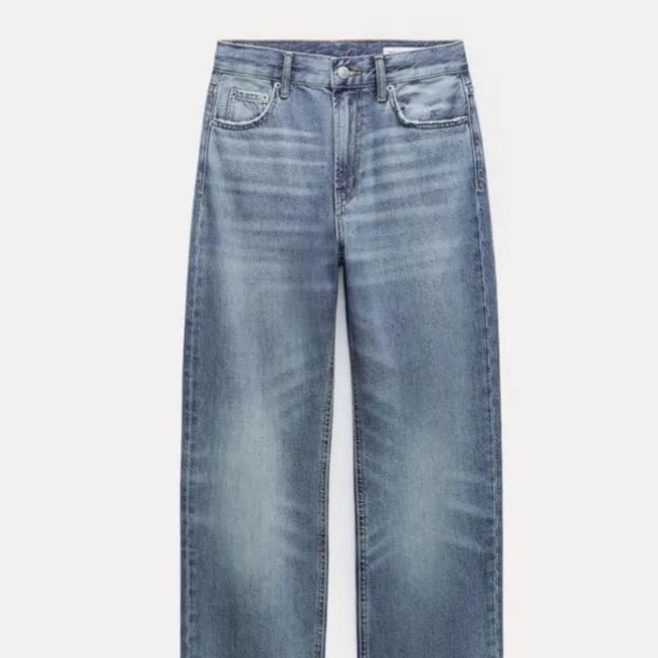 Zara ZW COLLECTION SLIM FIT HIGH-WAIST JEANS - Size... - Depop