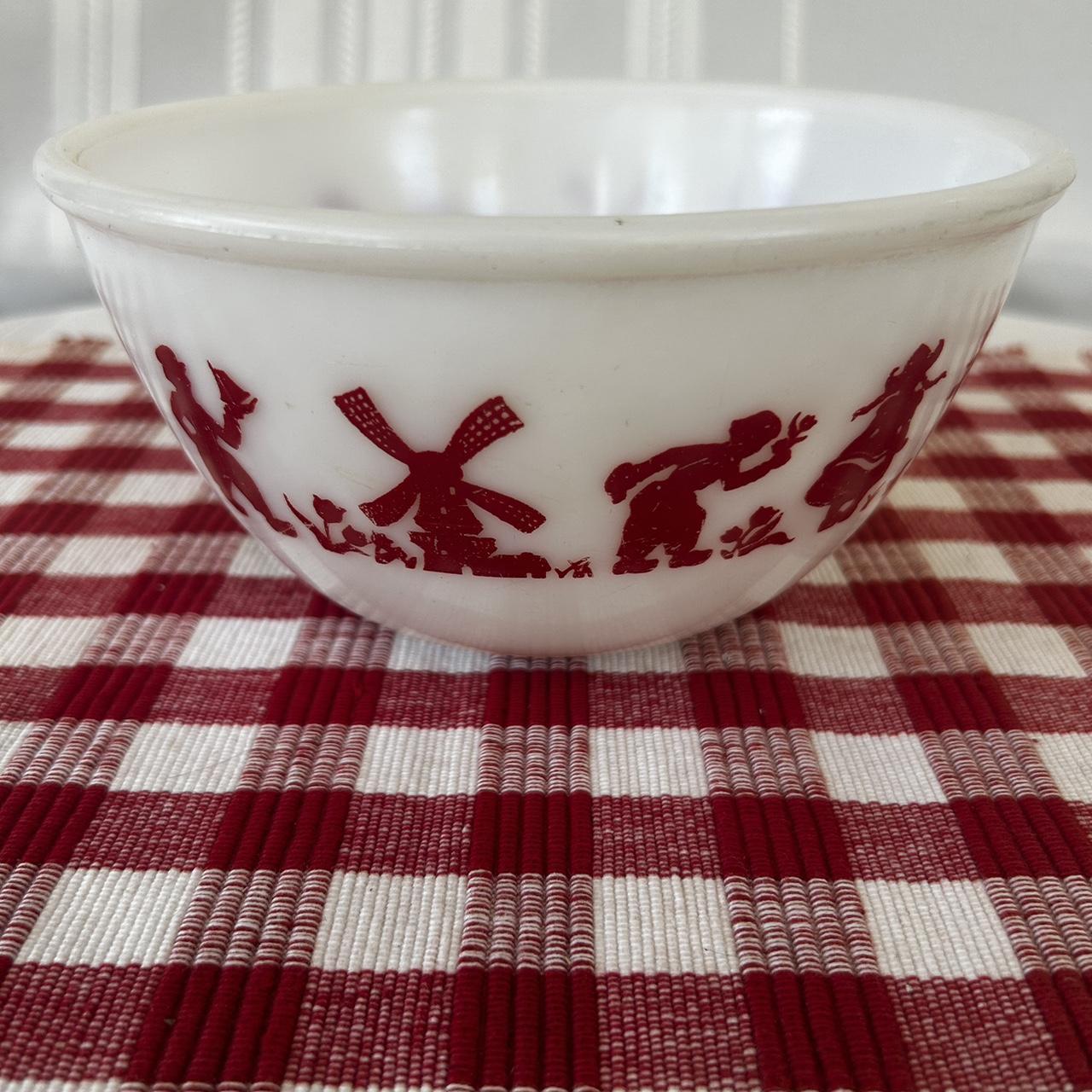 Milk Glass Mixing Bowl