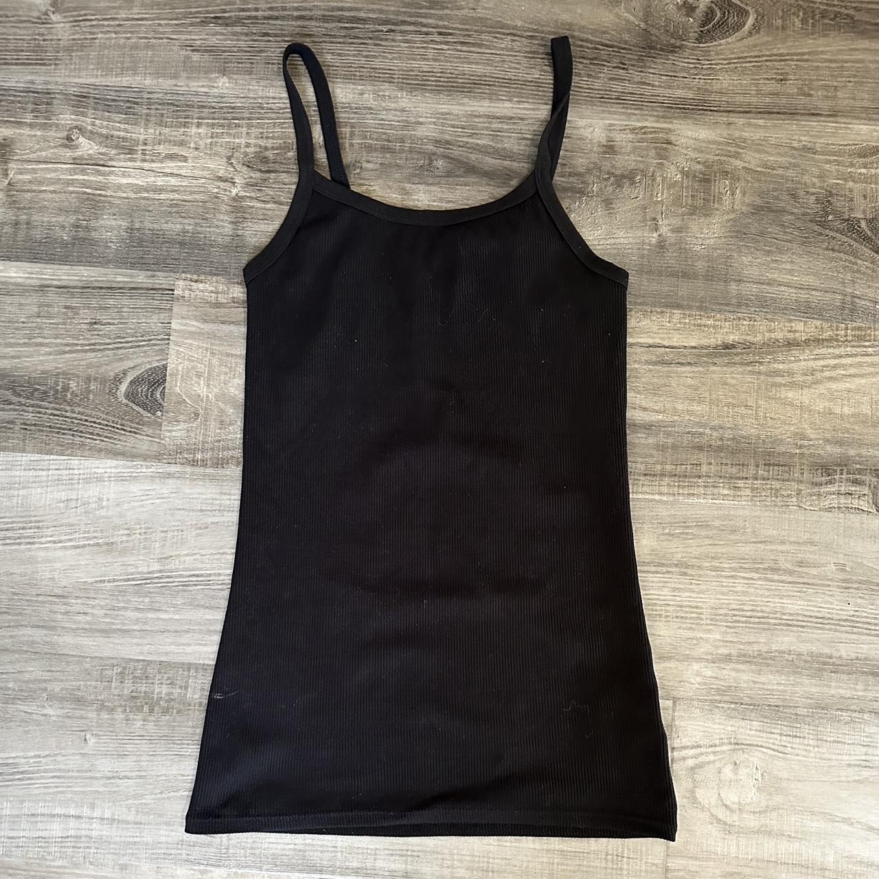 Basic black tank top! From Walmart, hardly worn... - Depop