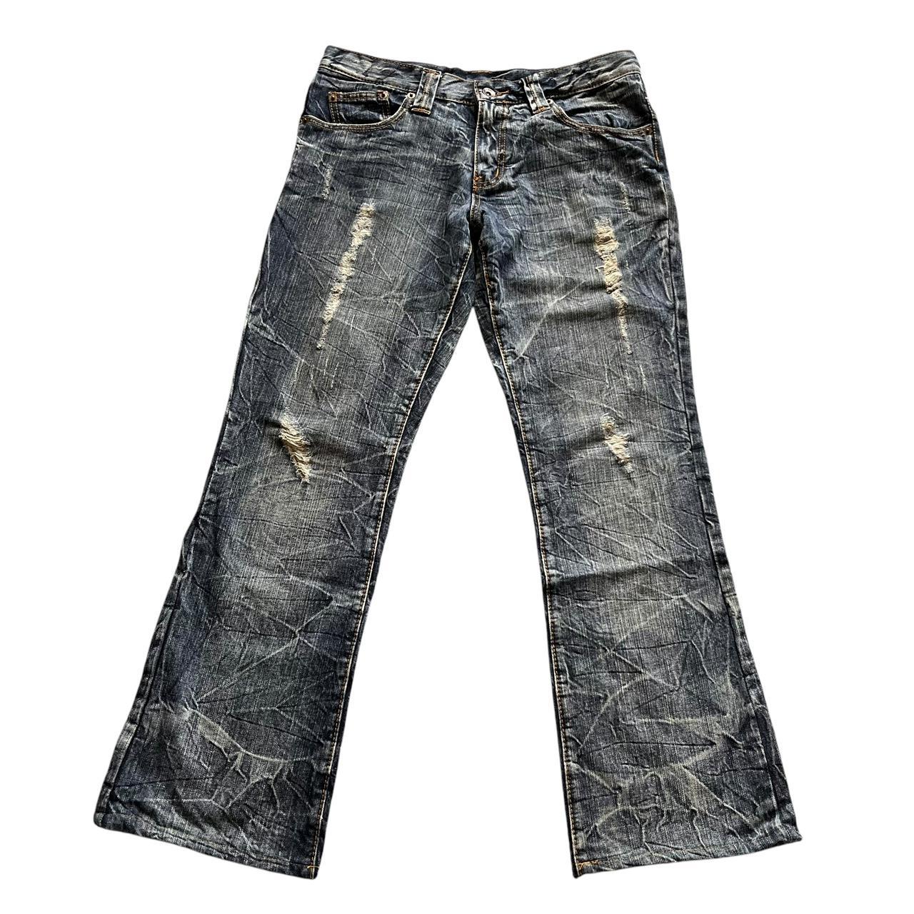 semantic design low rise flare jeans