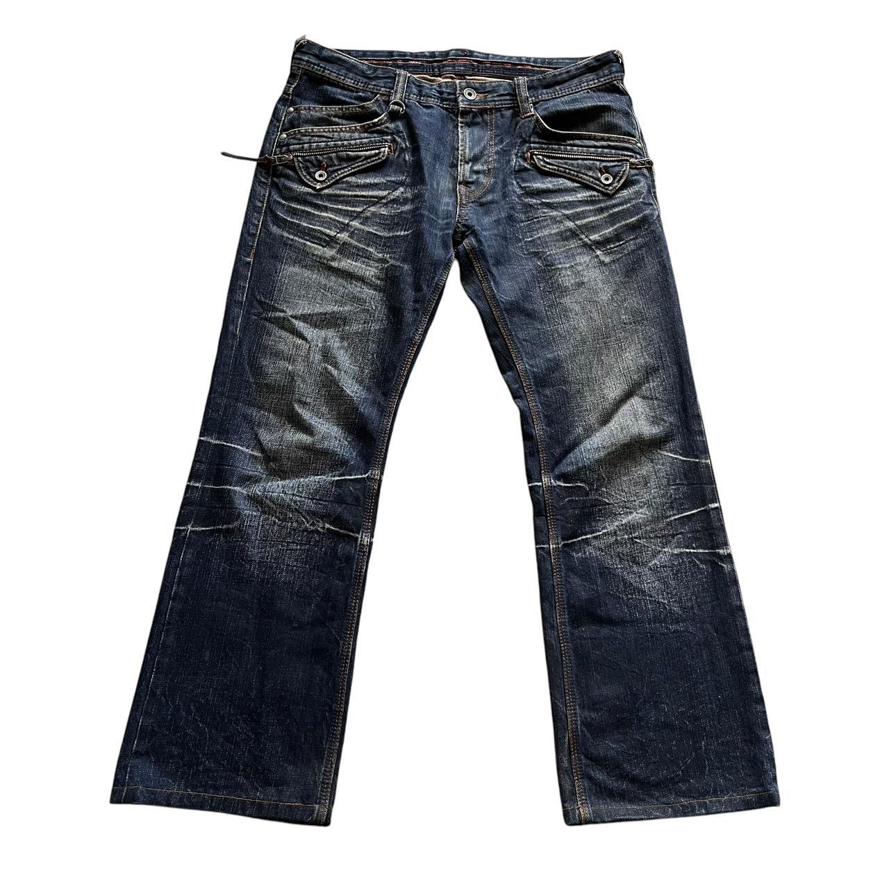 semantic design thrashed pocket denim