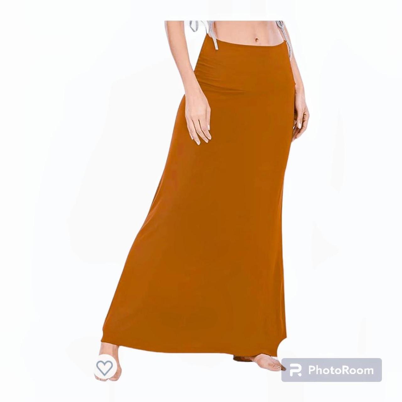 Rue 21 Women high waisted rust color maxi skirt 96 Depop