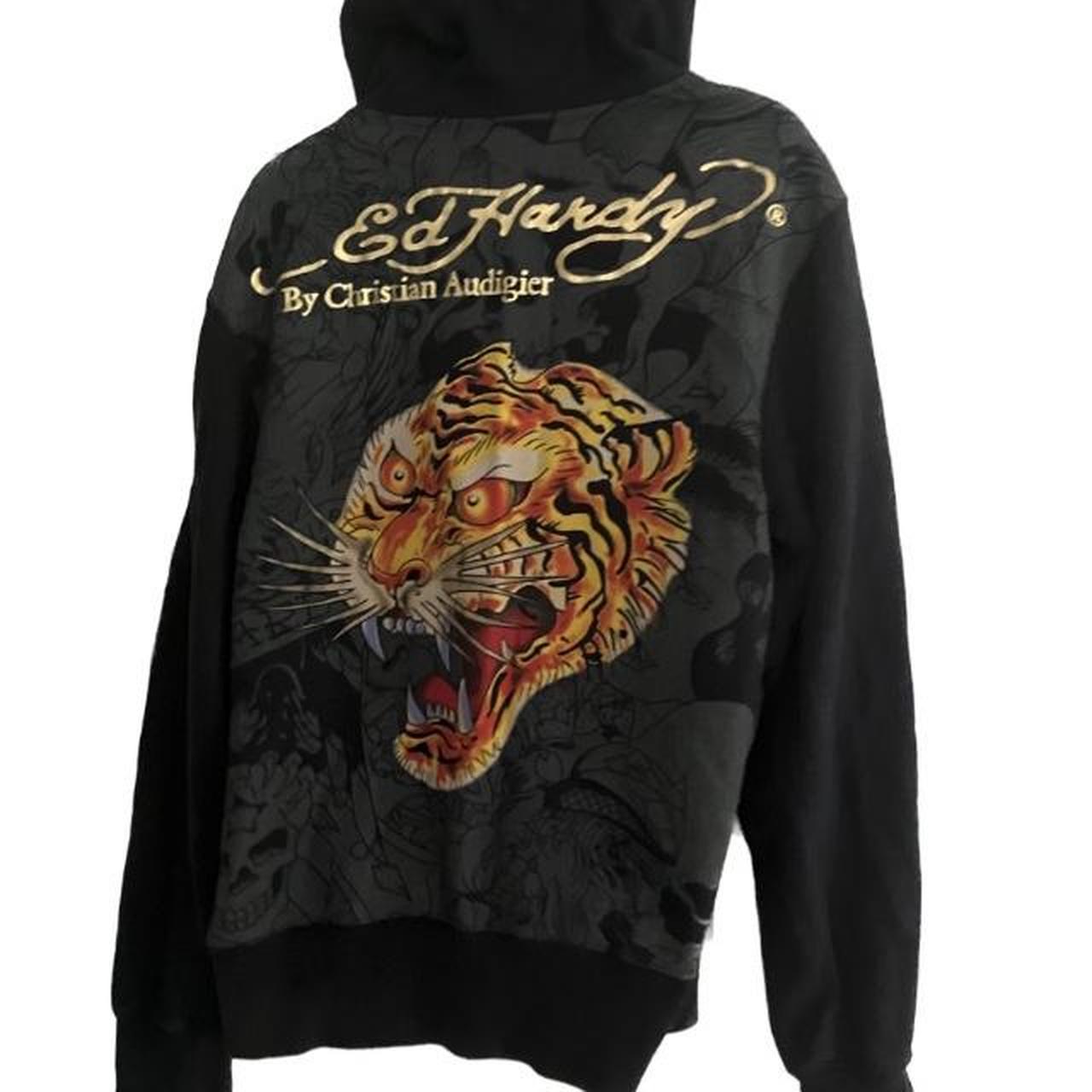 Men S Ed Hardy Hoodie Size Large Original Ed Hardy Depop   P0 