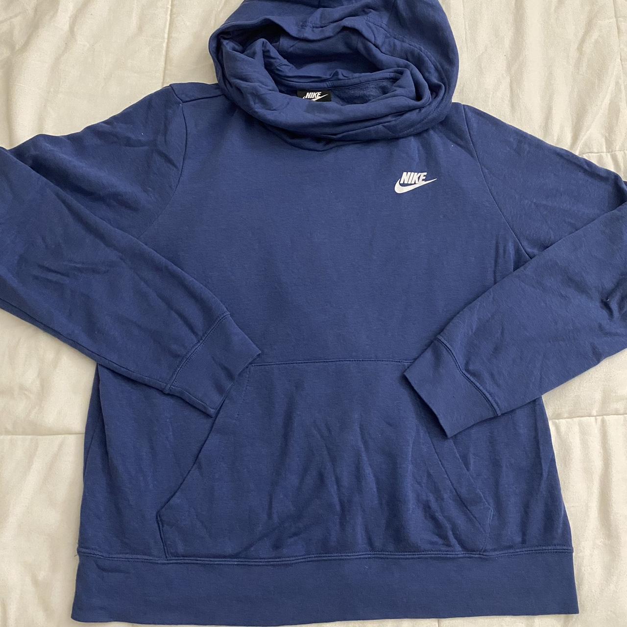 blue Nike hoodie - Depop