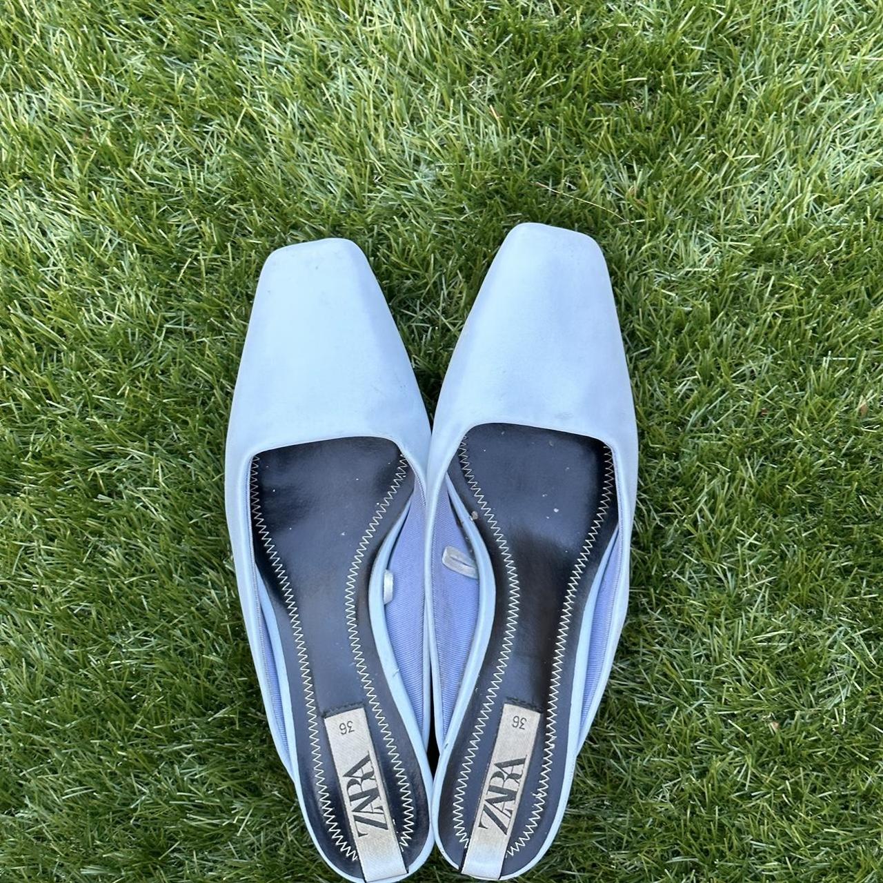 Light blue kitten heels - Depop