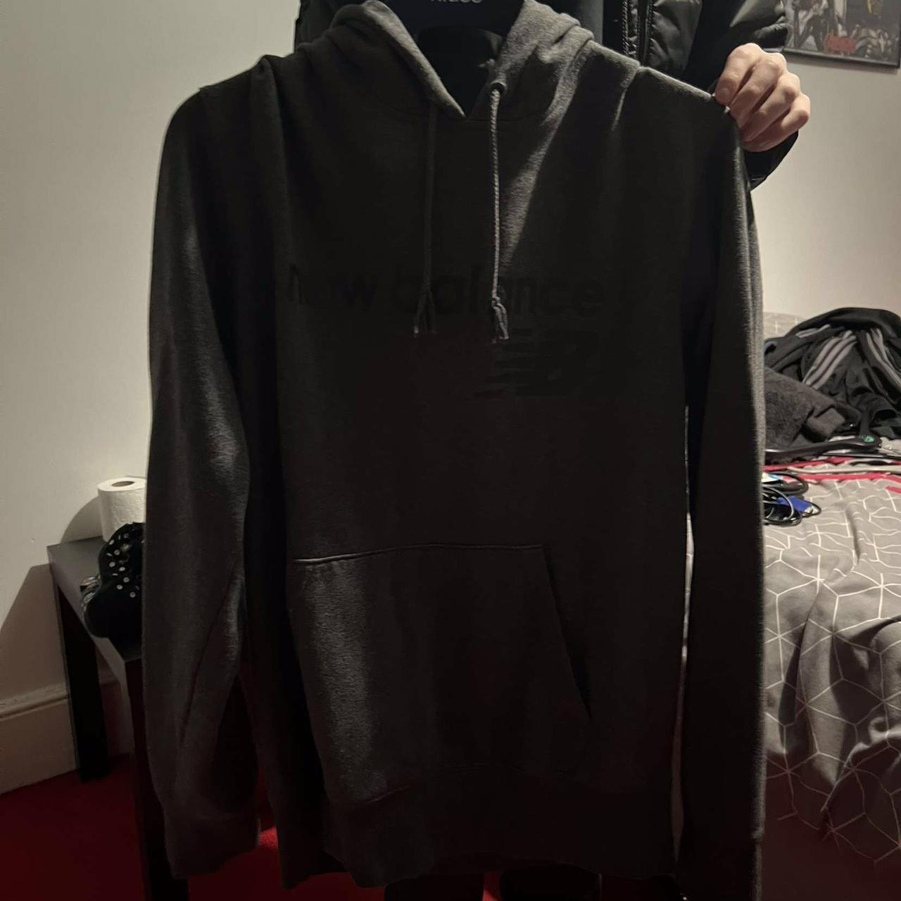 M, Grey new balance hoodie Bought over a year ago... - Depop