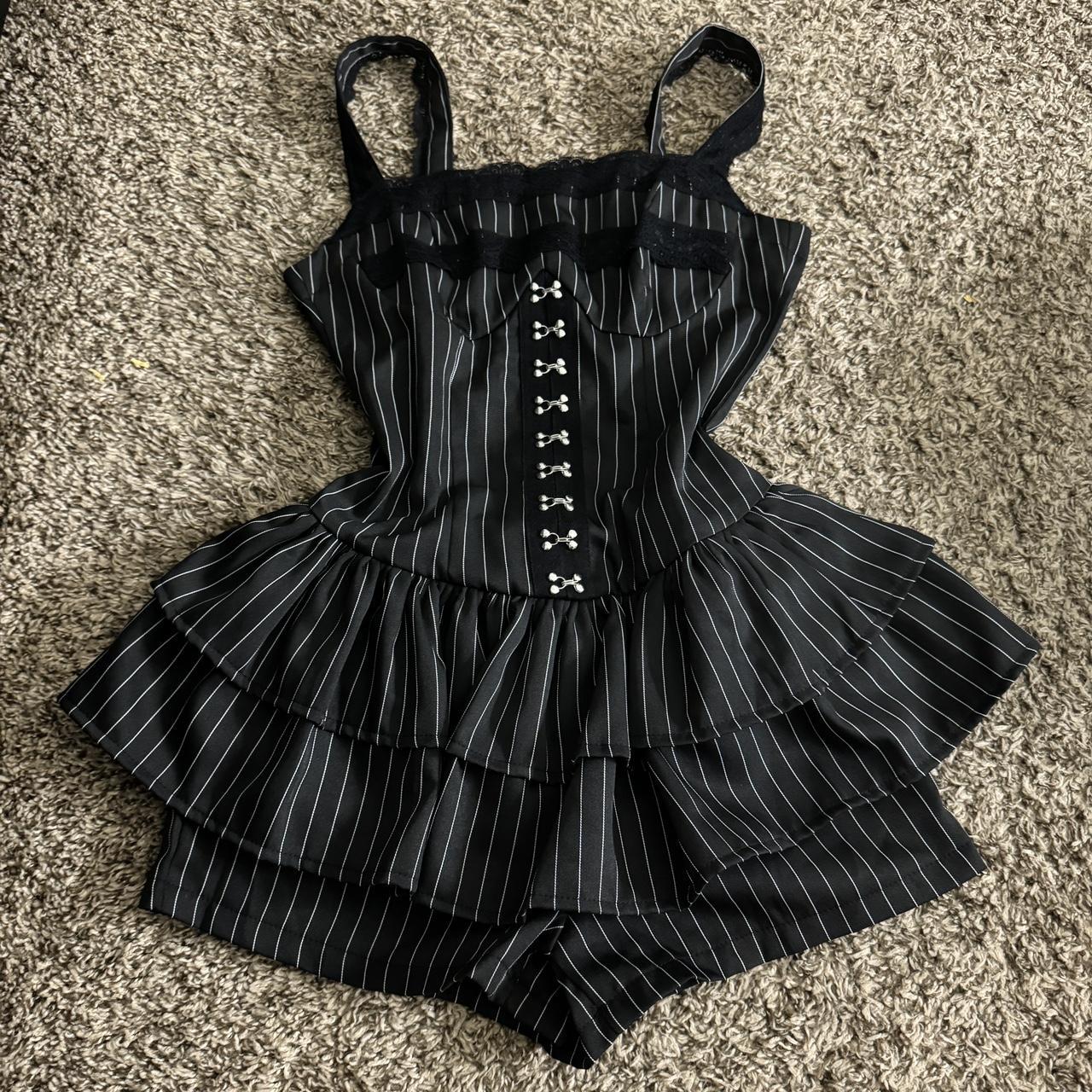 Black emo dress best sale