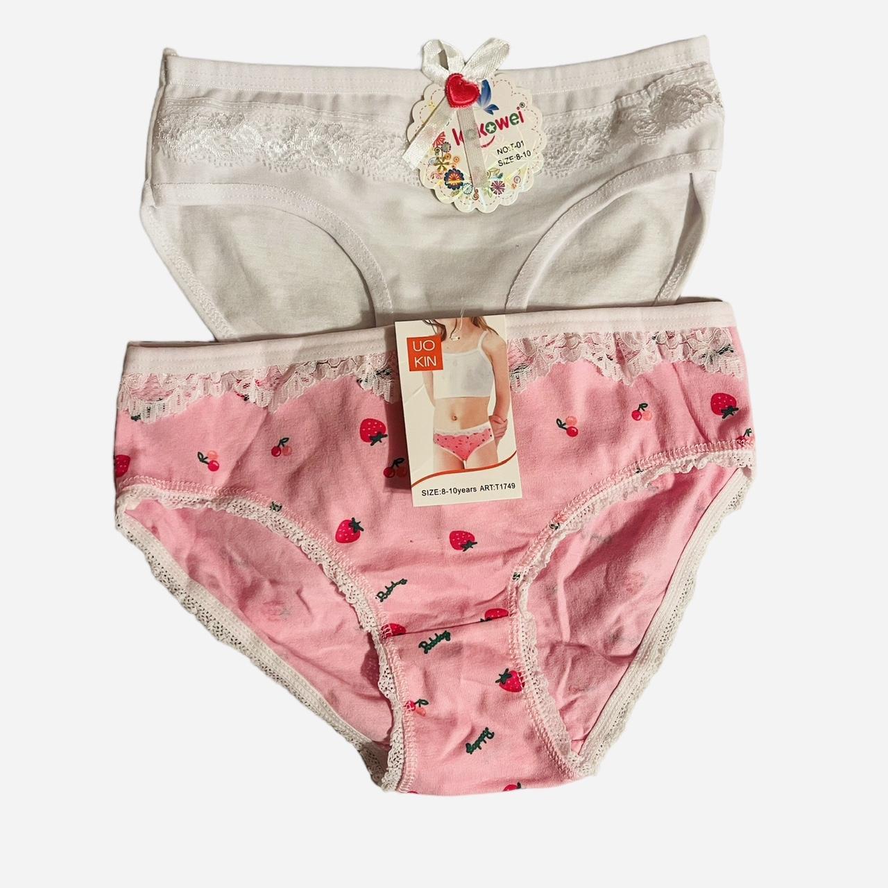 2 Packs Toddler Girls Underwear Panties Size: 5-6 - Depop