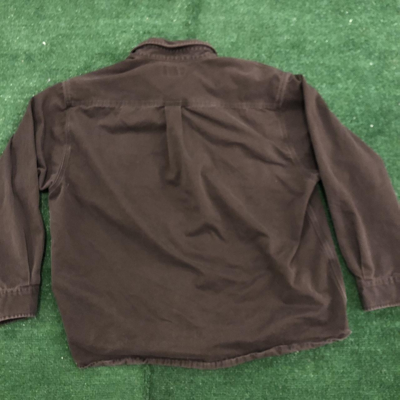 Early 2000s carhartt shirt jacket Brown Perfect... - Depop