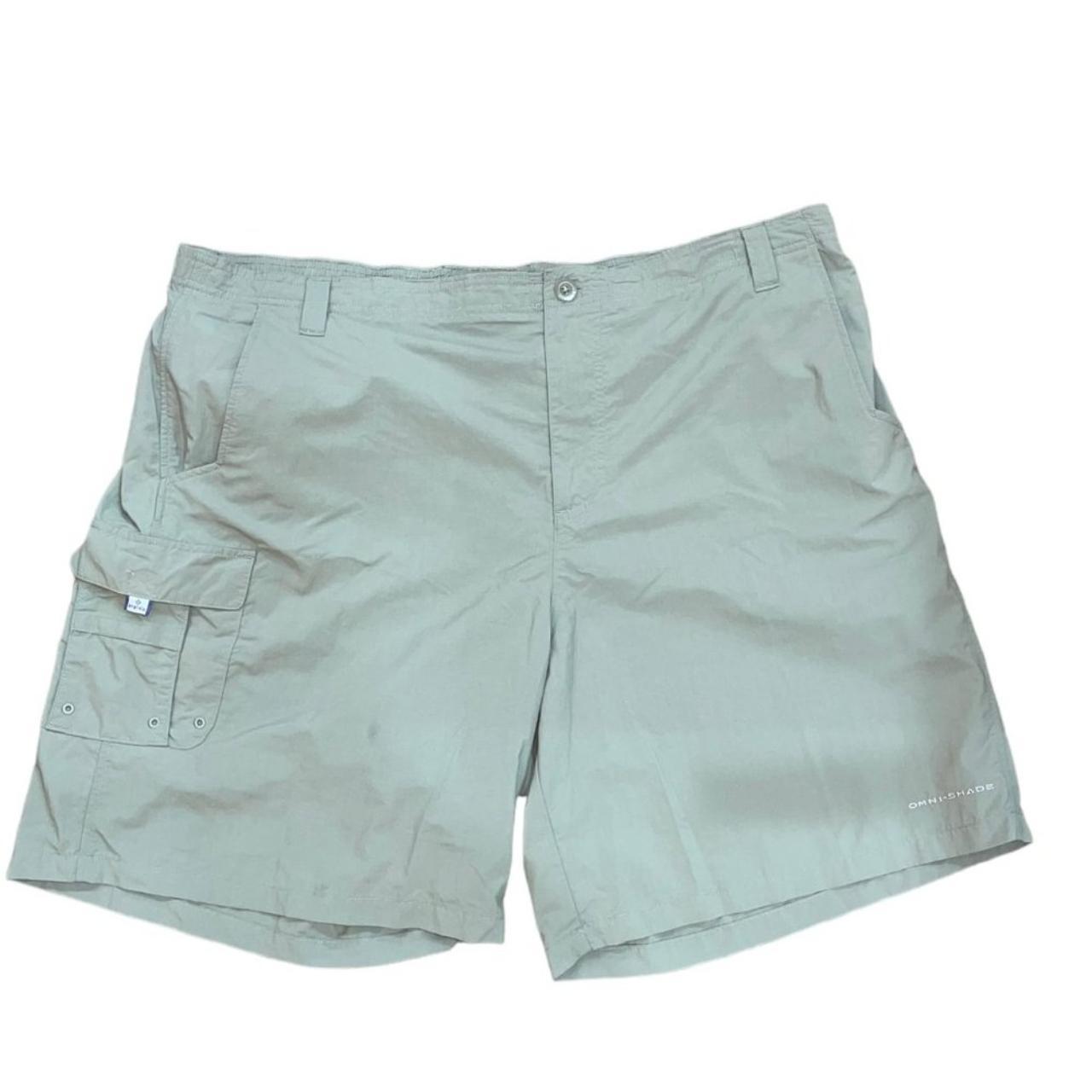 Men s Columbia Nylon Fishing Shorts Khaki Green Size. Depop