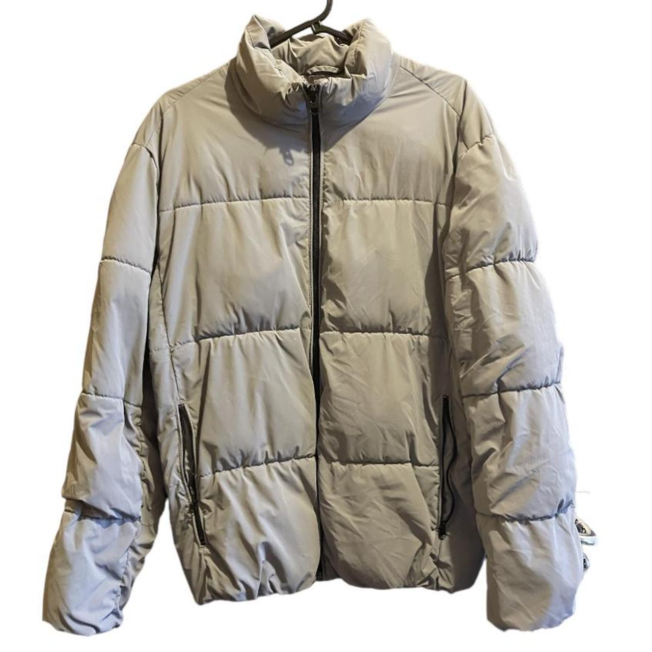 Zara grey puffer jacket Zip on inside seam can be... Depop